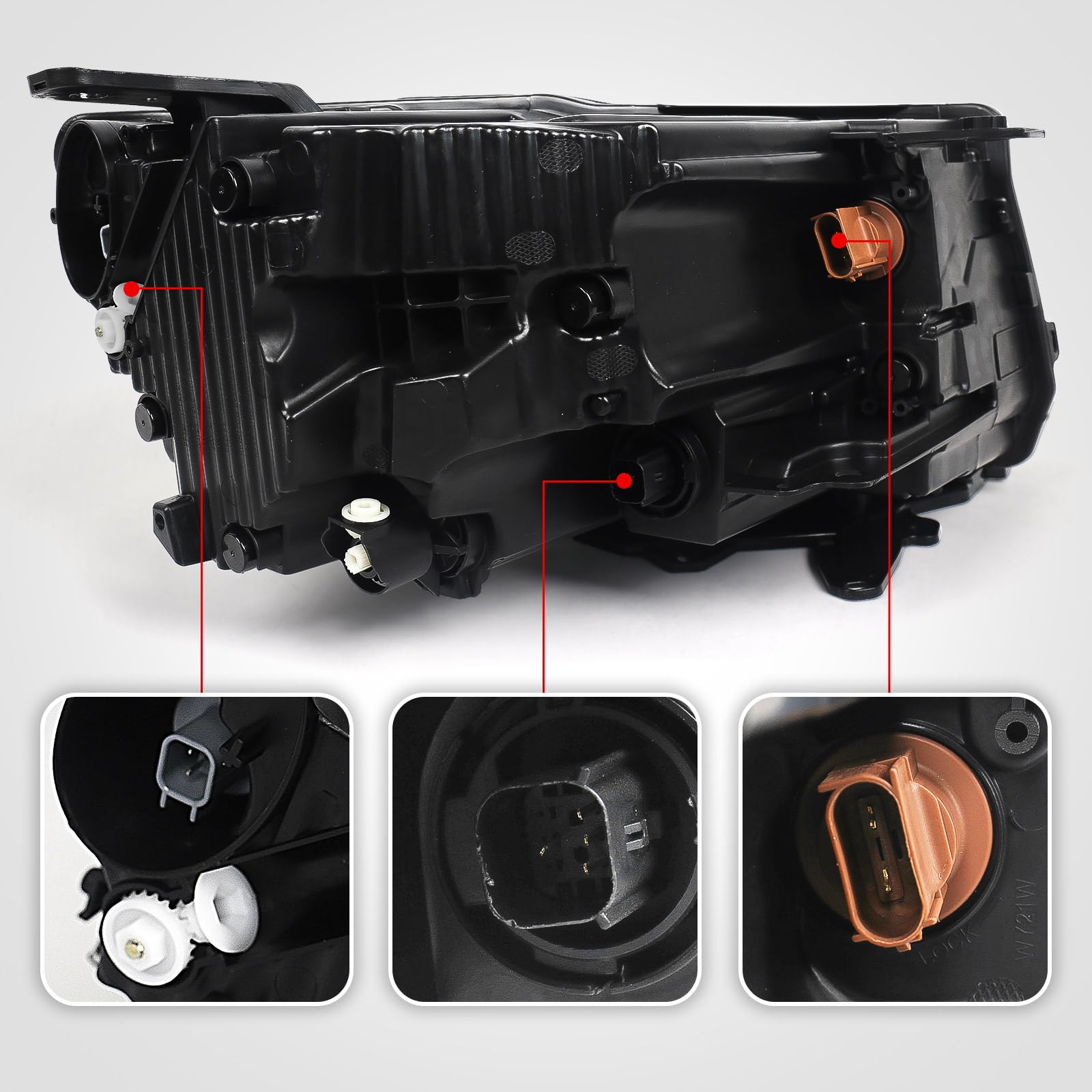 Huray Headlight Assembly for Jeep Compass 2022-2025 [LED High/Low